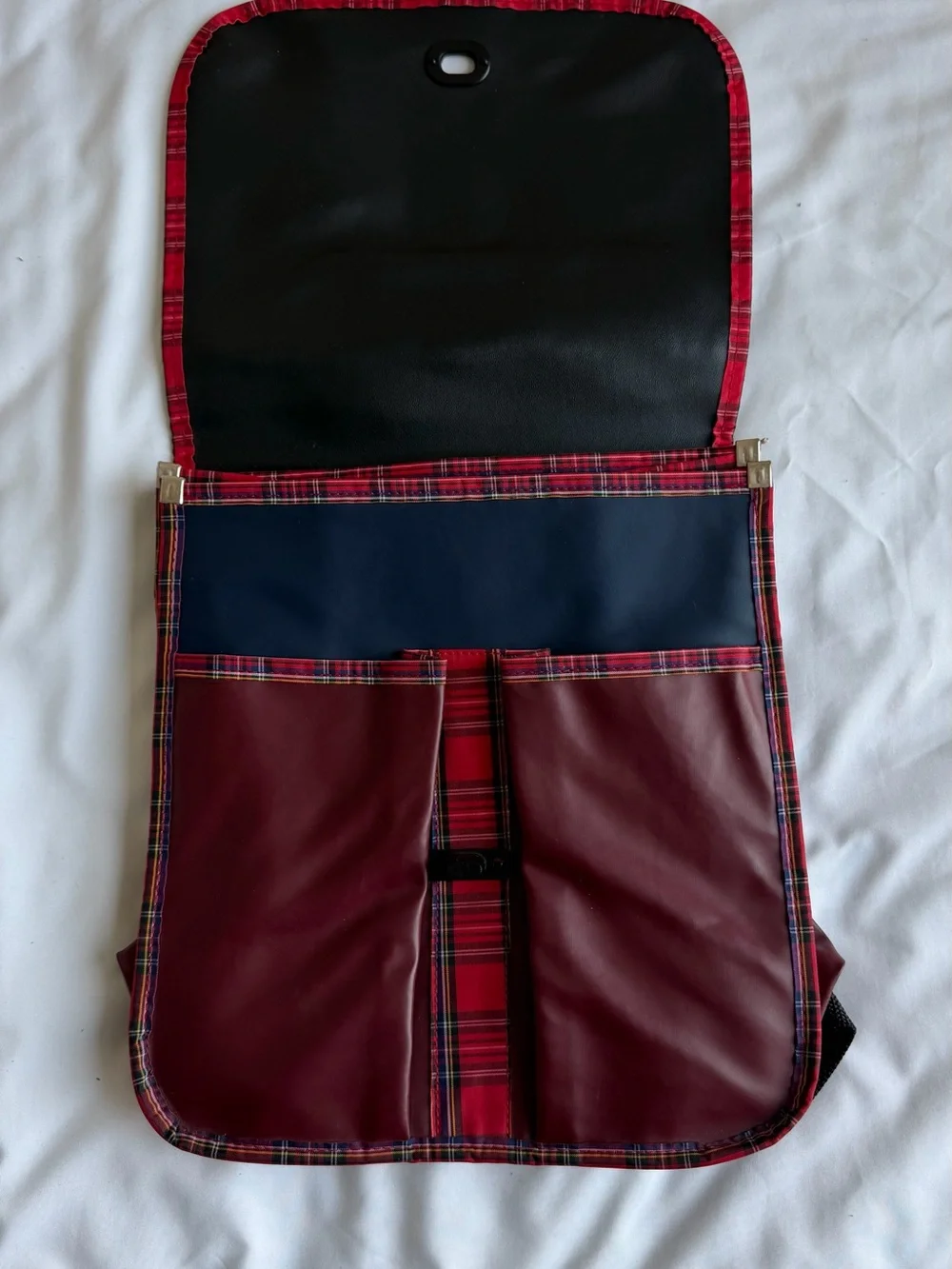 United Colors of Benetton backpack Navy and Burgundy